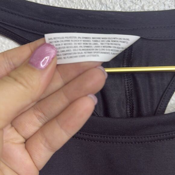 NWT- All in Motion- essential black tank with twist back – women’s size small - Picture 8 of 8